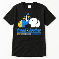 Proud Brother Down Syndrome Awareness Elephants Tall T-Shirt
