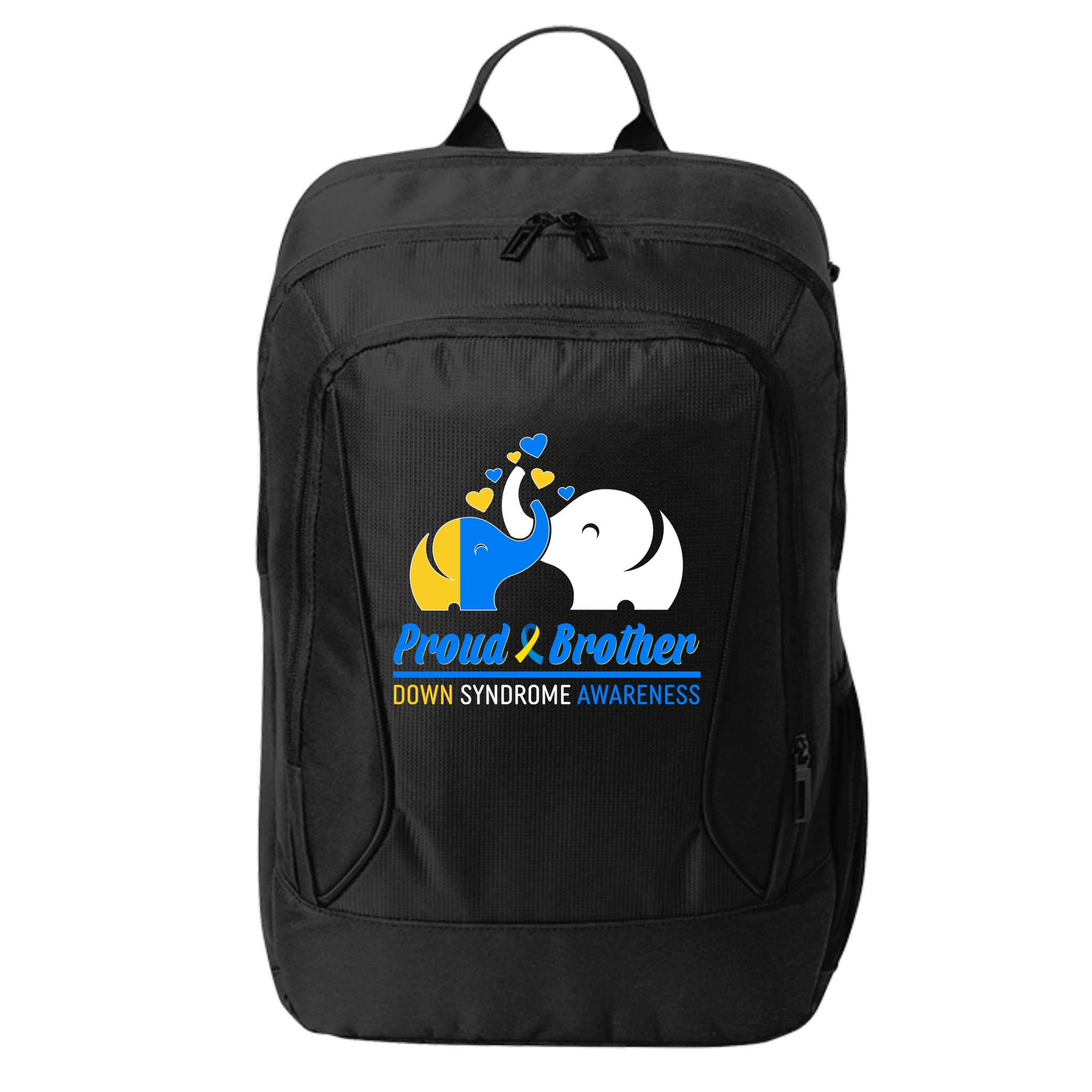 Proud Brother Down Syndrome Awareness Elephants City Backpack