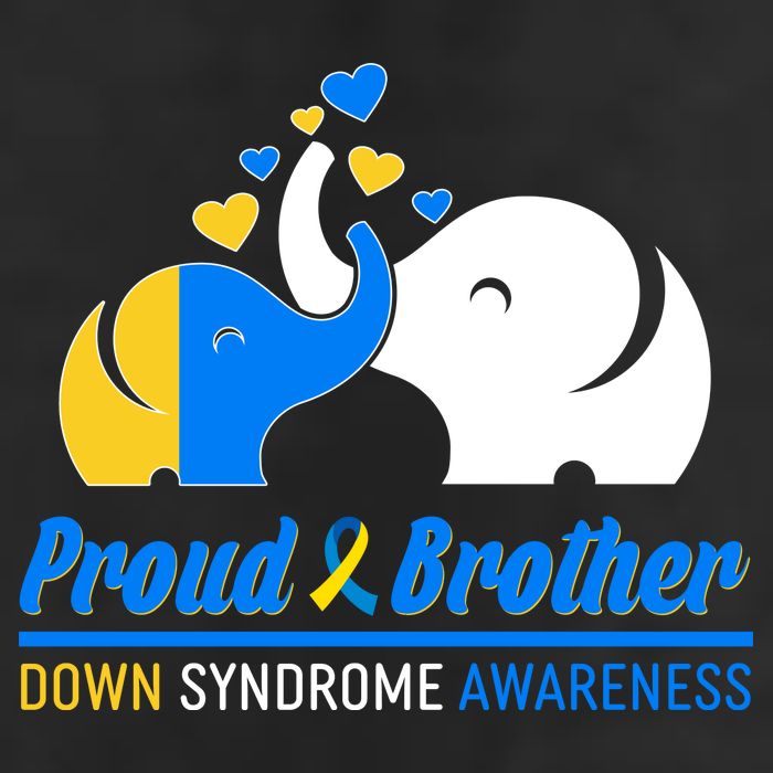 Proud Brother Down Syndrome Awareness Elephants 11oz C Handle Ceramic Mug