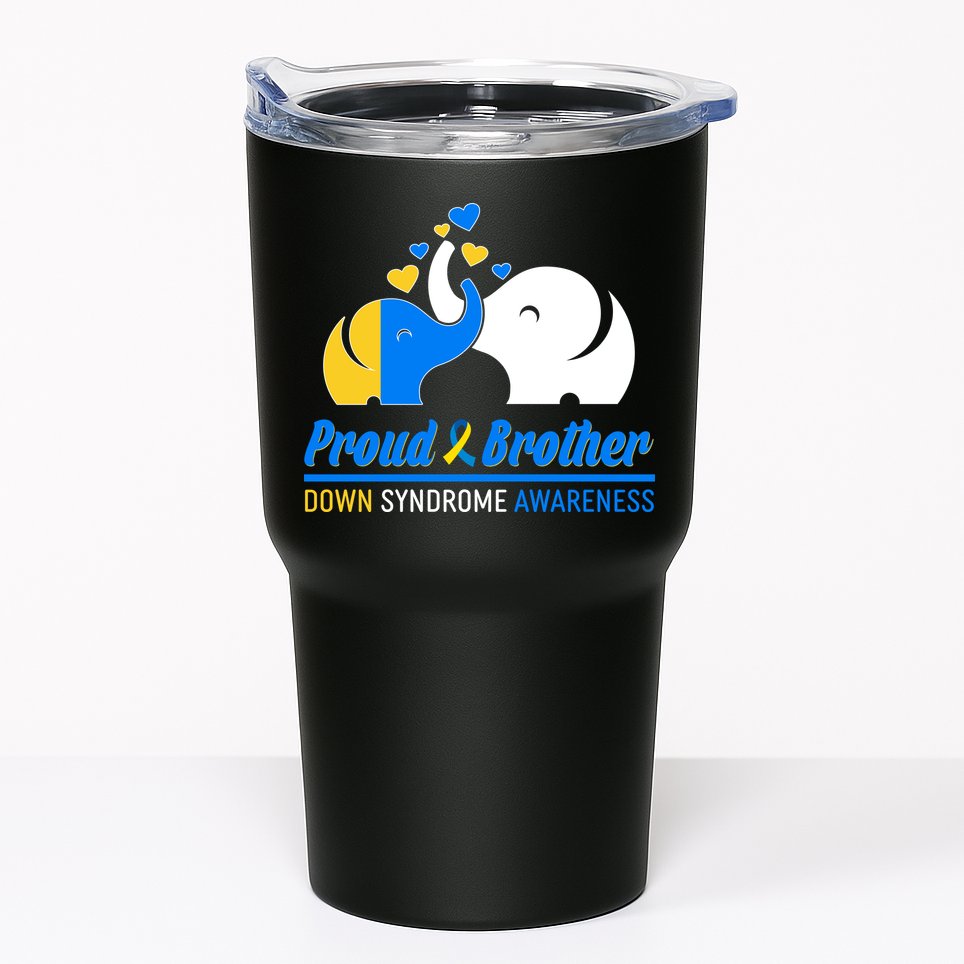 Proud Brother Down Syndrome Awareness Elephants Tumbler