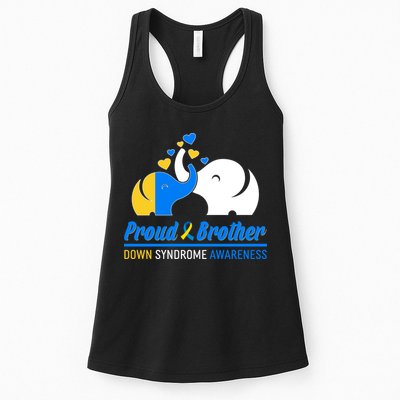 Proud Brother Down Syndrome Awareness Elephants Womens Tank Top