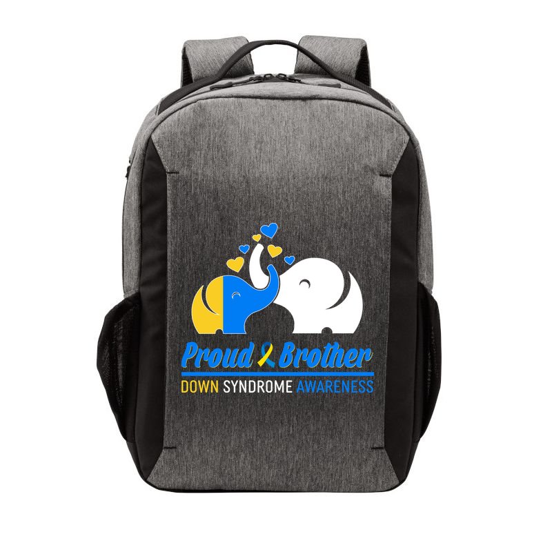 Proud Brother Down Syndrome Awareness Elephants Vector Backpack