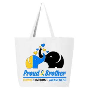 Proud Brother Down Syndrome Awareness Elephants 25L Jumbo Tote