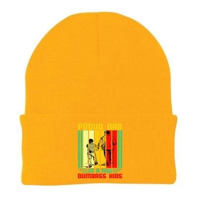 Proud Dad of a few Dumbass Kids Knit Cap Winter Beanie