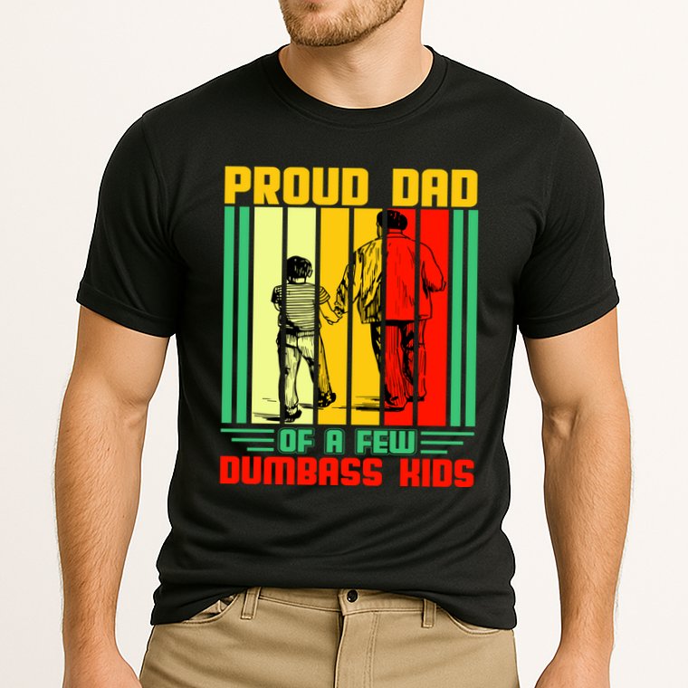 Proud Dad of a few Dumbass Kids Cooling Performance Crew T-Shirt