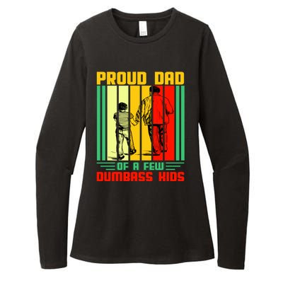 Proud Dad of a few Dumbass Kids Womens CVC Long Sleeve Shirt