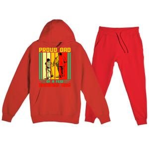 Proud Dad of a few Dumbass Kids Premium Hooded Sweatsuit Set