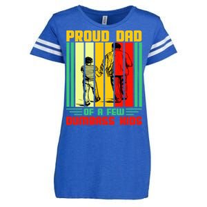 Proud Dad of a few Dumbass Kids Enza Ladies Jersey Football T-Shirt