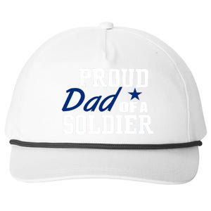 Proud Dad of A Soldier Snapback Five-Panel Rope Hat