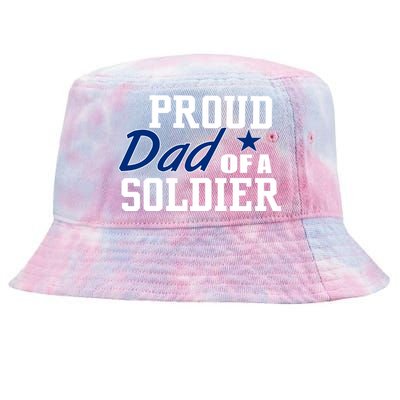 Proud Dad of A Soldier Tie-Dyed Bucket Hat