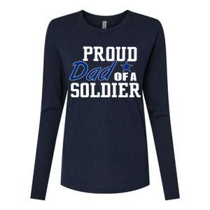 Proud Dad of A Soldier Womens Cotton Relaxed Long Sleeve T-Shirt