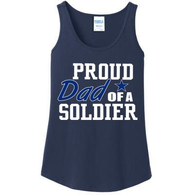 Proud Dad of A Soldier Ladies Essential Tank