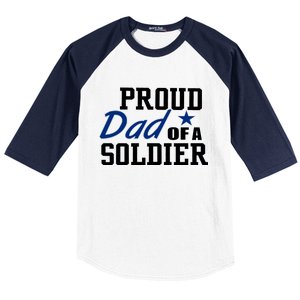 Proud Dad of A Soldier Baseball Sleeve Shirt