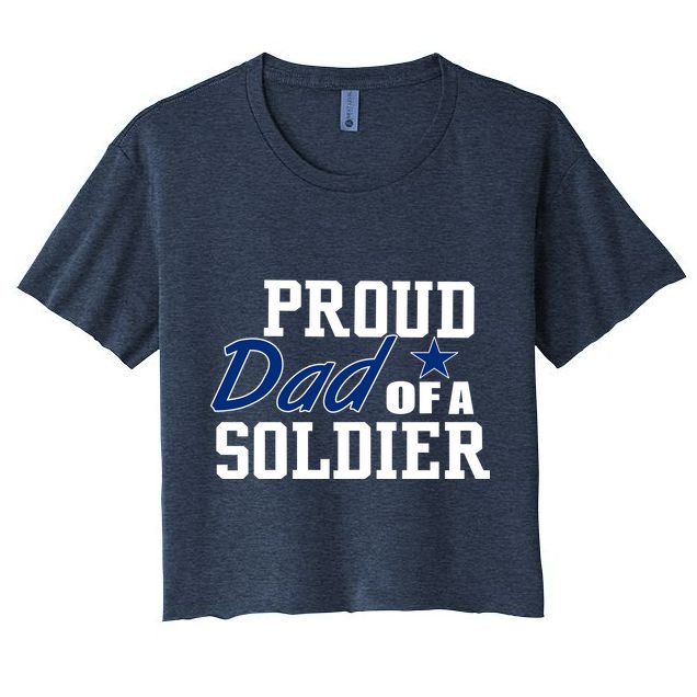 Proud Dad of A Soldier Crop Top