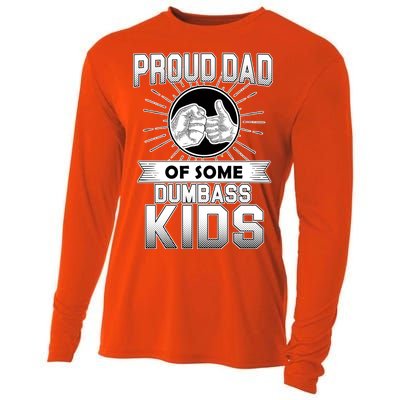 Proud Dad Of Some Dumbass Kids Cooling Performance Long Sleeve Crew