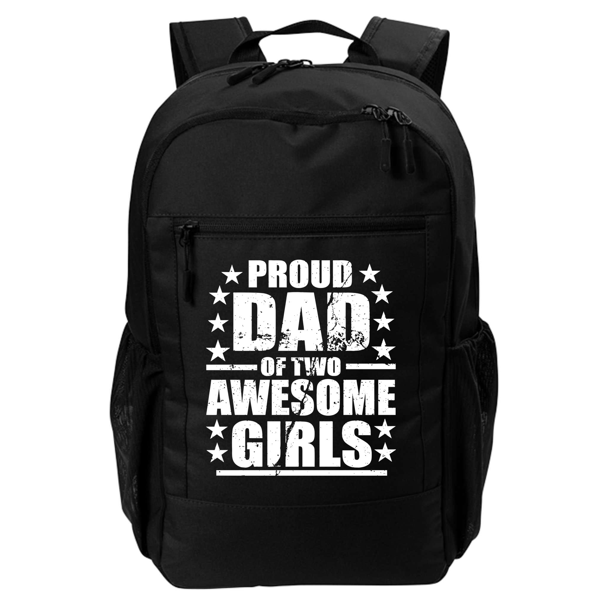 Proud Dad Of Two Awesome Girls Backpack