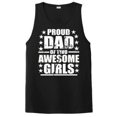 Proud Dad Of Two Awesome Girls PosiCharge Competitor Tank