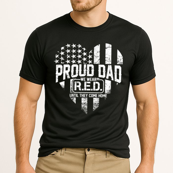 Proud Dad We Wear RED Until They Come Home Cooling Performance Crew T-Shirt