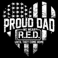 Proud Dad We Wear RED Until They Come Home Cooling Performance Crew T-Shirt
