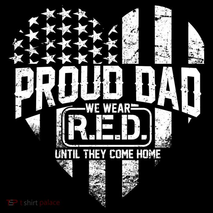 Proud Dad We Wear RED Until They Come Home Impact Tech Backpack