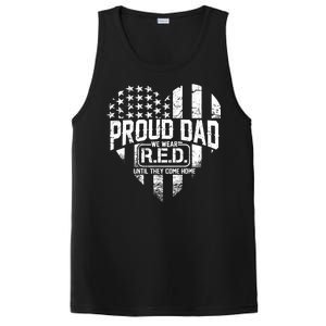 Proud Dad We Wear RED Until They Come Home PosiCharge Competitor Tank