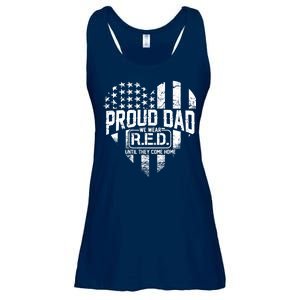 Proud Dad We Wear RED Until They Come Home Ladies Essential Flowy Tank