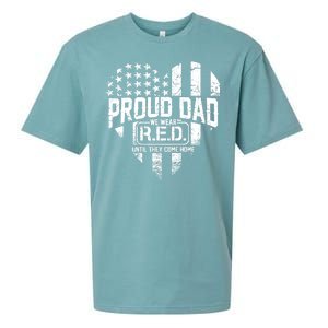 Proud Dad We Wear RED Until They Come Home Sueded Cloud Jersey T-Shirt