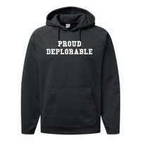 Proud Deplorable Performance Fleece Hoodie