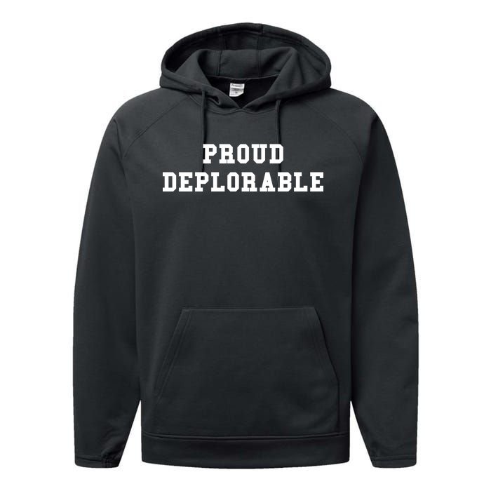 Proud Deplorable Performance Fleece Hoodie