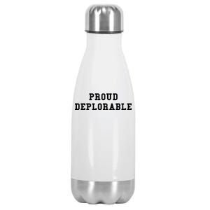 Proud Deplorable Stainless Steel Insulated Water Bottle