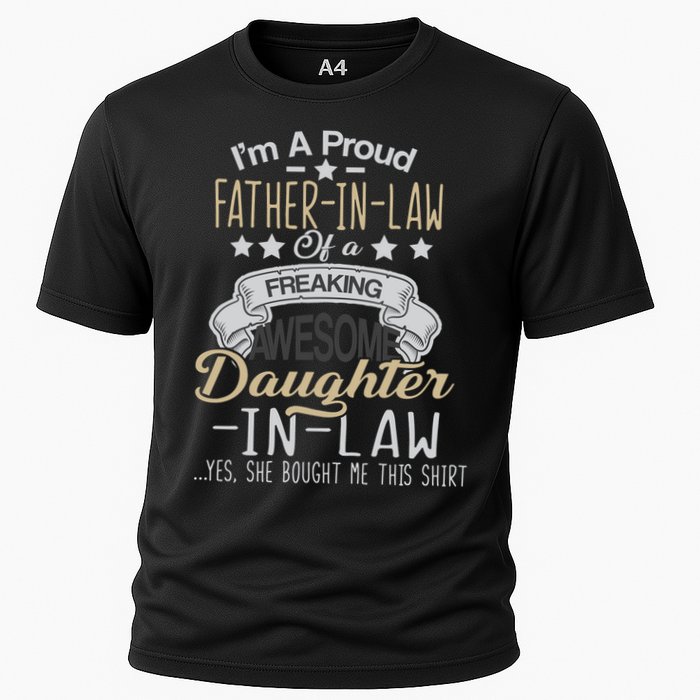 Proud Father In Law Of A Awesome Daughter-In-Law Cooling Performance Crew T-Shirt