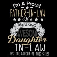 Proud Father In Law Of A Awesome Daughter-In-Law Cooling Performance Crew T-Shirt