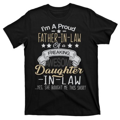 Proud Father In Law Of A Awesome Daughter-In-Law T-Shirt