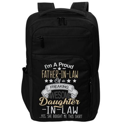 Proud Father In Law Of A Awesome Daughter-In-Law Impact Tech Backpack