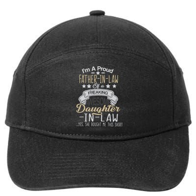 Proud Father In Law Of A Awesome Daughter-In-Law 7-Panel Snapback Hat
