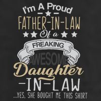 Proud Father In Law Of A Awesome Daughter-In-Law 11oz C Handle Ceramic Mug