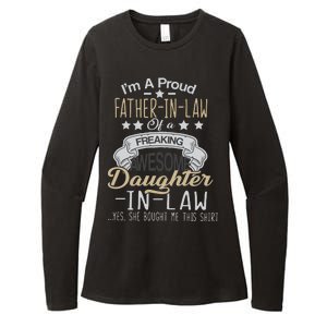 Proud Father In Law Of A Awesome Daughter-In-Law Womens CVC Long Sleeve Shirt