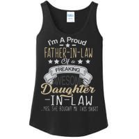 Proud Father In Law Of A Awesome Daughter-In-Law Ladies Essential Tank