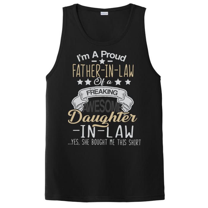 Proud Father In Law Of A Awesome Daughter-In-Law PosiCharge Competitor Tank