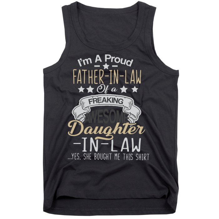 Proud Father In Law Of A Awesome Daughter-In-Law Tank Top