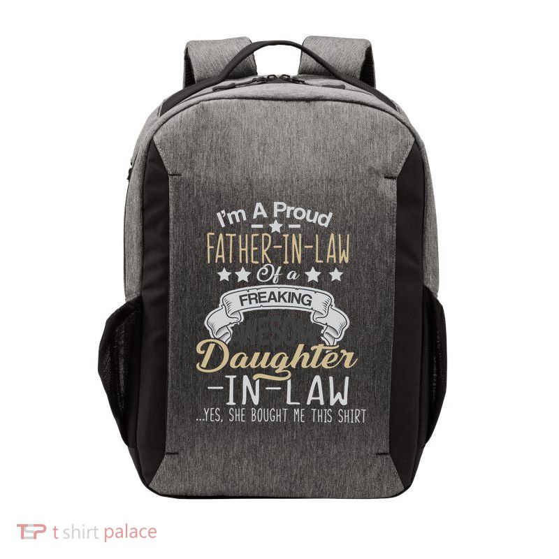 Proud Father In Law Of A Awesome Daughter-In-Law Vector Backpack