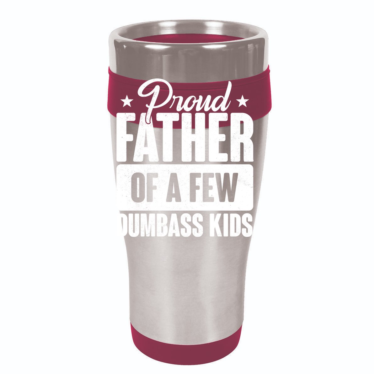 Proud Father Of Dumbass Kids Funny Dad V-Neck T-Shirt