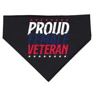 Proud Female Veteran USA-Made Doggie Bandana