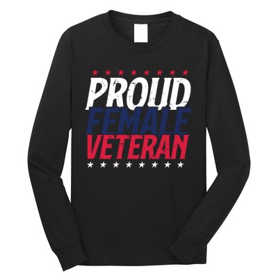 Proud Female Veteran Long Sleeve Shirt