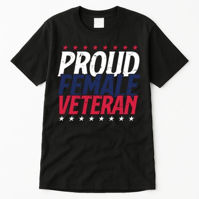 Proud Female Veteran Tall T-Shirt
