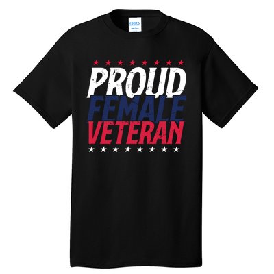 Proud Female Veteran Tall T-Shirt