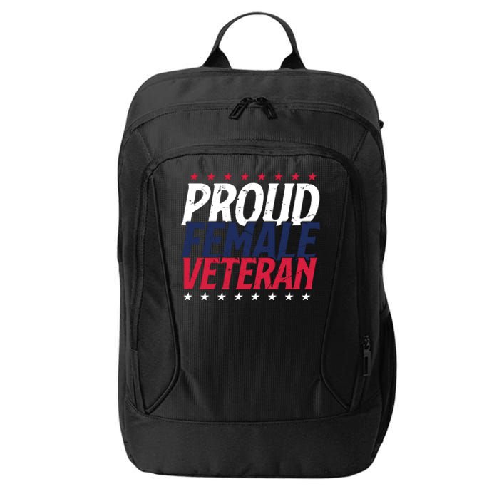 Proud Female Veteran City Backpack