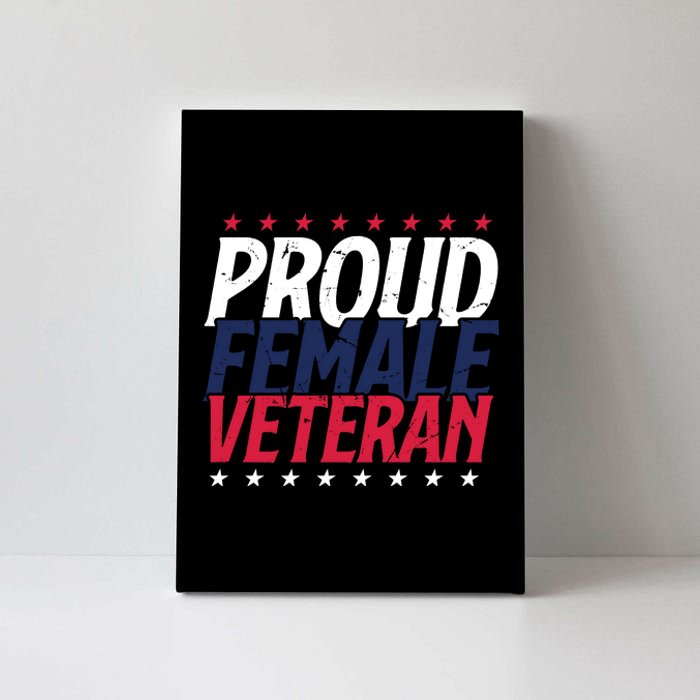 Proud Female Veteran Canvas