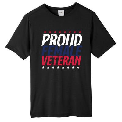 Proud Female Veteran Tall Fusion ChromaSoft Performance T-Shirt