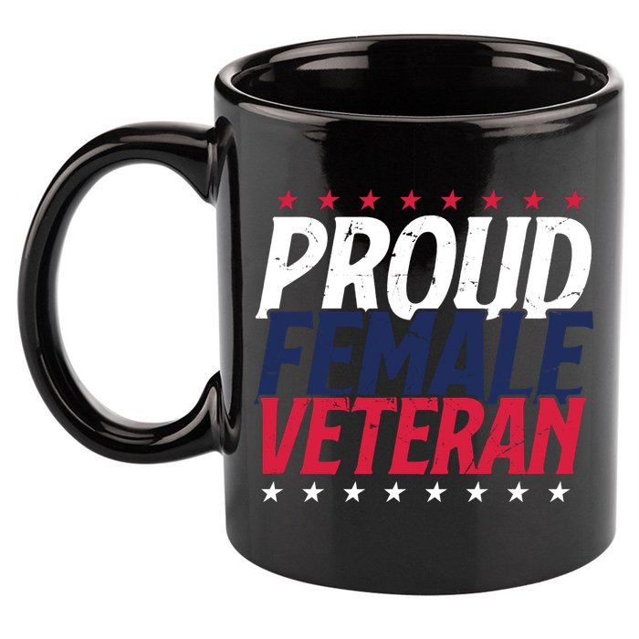 Proud Female Veteran 11oz C Handle Ceramic Mug